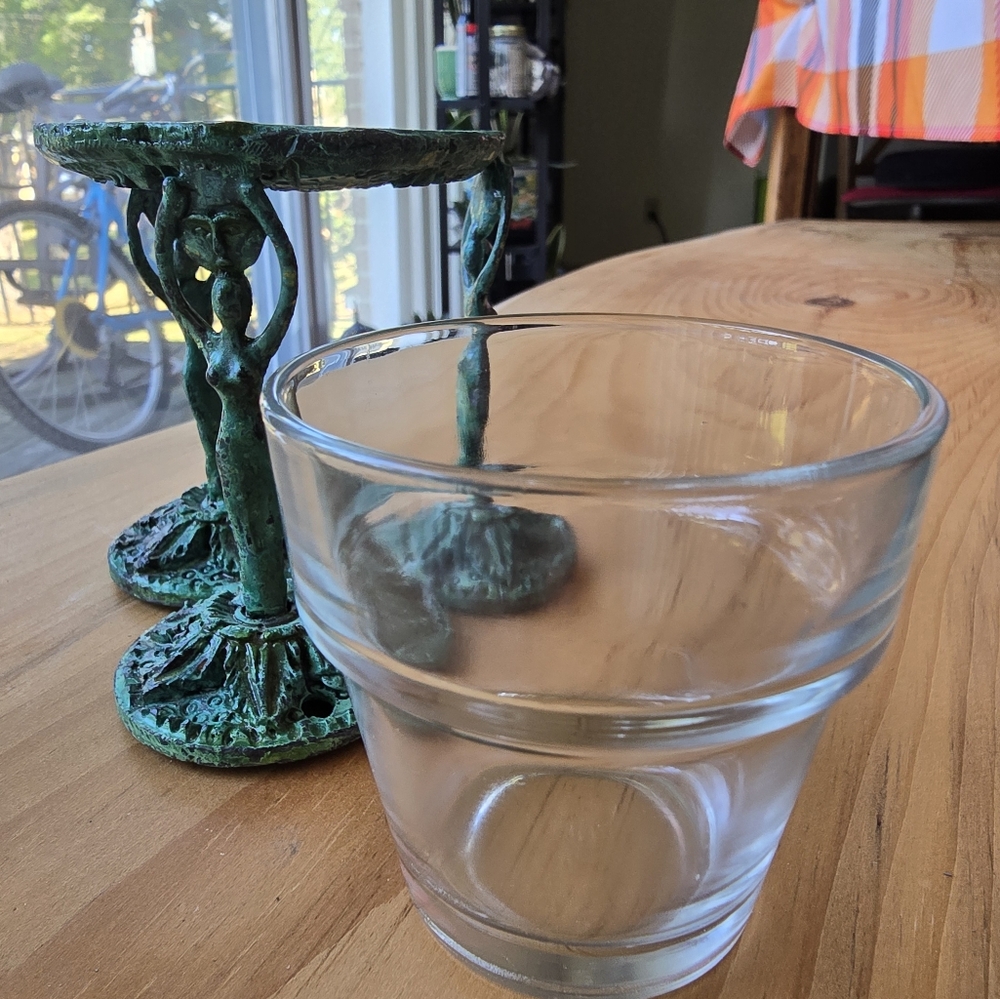 Vintage Triple Goddess Orb / Votive Tealight Candle Holder Stand - Picture 6 of 6
